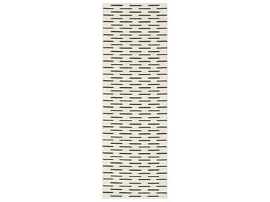 Nourison Nordic Geometric Runner Area Rug NRNRC12IVBLKRUN