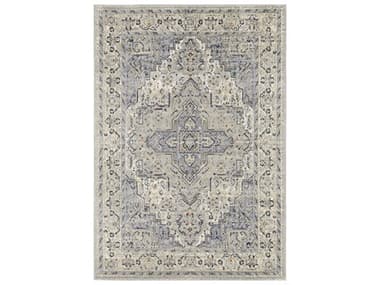 Nourison Essentials Persian Bordered Area Rug NRNRE07BLUEREC