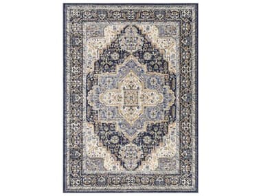 Nourison Essentials Persian Bordered Area Rug NRNRE07NAVYREC