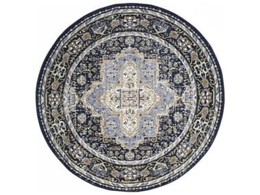 Nourison Essentials Persian Bordered Area Rug NRNRE07NAVYROU