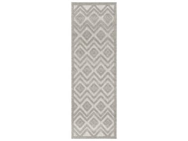 Nourison Versatile Geometric Runner Area Rug NRNRV01SILGYRUN