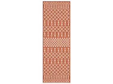 Nourison Positano Geometric Runner Area Rug NRPOS02TERRRUN