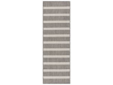 Nourison Positano Striped Runner Area Rug NRPOS03CHAIVRUN