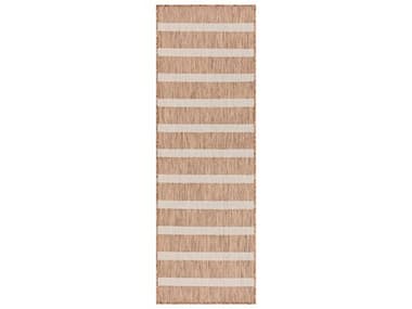 Nourison Positano Striped Runner Area Rug NRPOS03JUTIVRUN