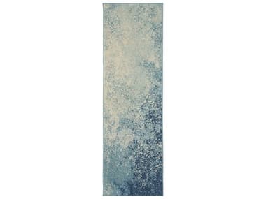 Nourison Passion Abstract Runner Area Rug NRPSN10NVLTBRUN