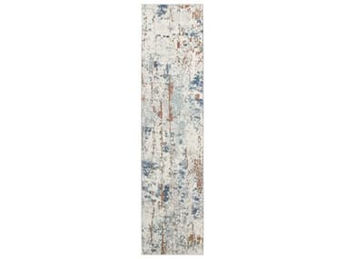 Nourison Quarry Abstract Runner Area Rug NRQUA01BGBLRRUN