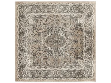 Nourison Quarry Bordered Area Rug NRQUA05BGEGYSQU