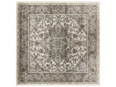 Nourison Quarry Bordered Area Rug NRQUA05IVGRYSQU