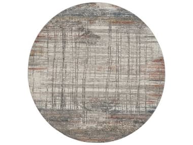 Nourison Rustic Textures Abstract Area Rug NRRUS12GRYMTROU
