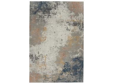 Nourison Rustic Textures Abstract Area Rug NRRUS13GRYBL