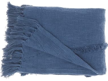 Nourison Life Styles Blue Throw Blanket NRSH018BLUETHROW