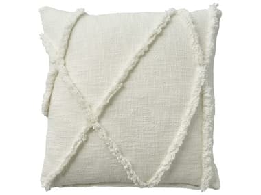 Nourison Life Styles White Pillow NRSH018WHITE