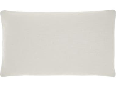 Nourison Life Styles White Pillow NRSH021WHITE