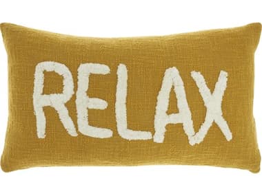 Nourison Life Styles Mustard 12'' x 21'' Pillow NRSH041MUSTA