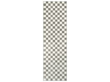 Nourison Serenity Home Geometric Runner Area Rug NRSRH09IVGRYRUN