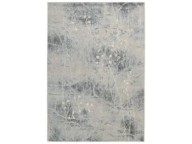 Nourison Somerset Floral Area Rug NRST74SILBLREC