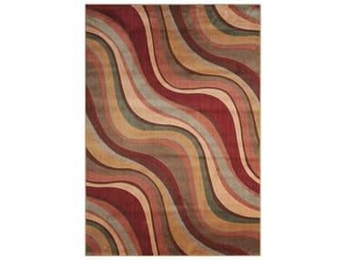 Nourison Somerset Striped Area Rug NRST81MTCREC