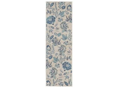 Nourison Tranquil Floral Runner Area Rug NRTRA02IVLTBRUN