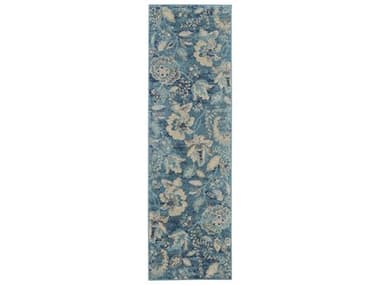 Nourison Tranquil Floral Runner Area Rug NRTRA02TURQURUN