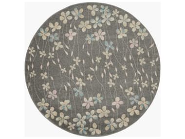 Nourison Tranquil Floral Area Rug NRTRA04GRYBGROU