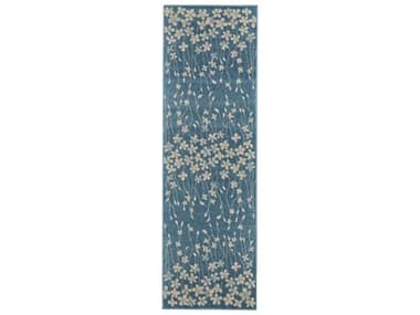 Nourison Tranquil Floral Runner Area Rug NRTRA04TURQURUN