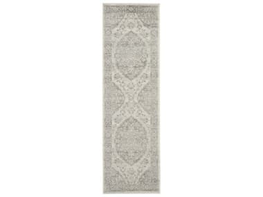 Nourison Tranquil Bordered Runner Area Rug NRTRA05IVGRYRUN