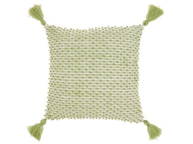 Nourison Outdoor Pillows Green 18'' x 18'' Pillow NRVJ025GREEN