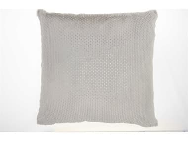 Nourison Fur Light Grey 22'' x 22'' Pillow NRVV021LTGRY
