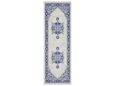 Nourison Whimsicle Bordered Area Rug NRWHS03IVBLURUN