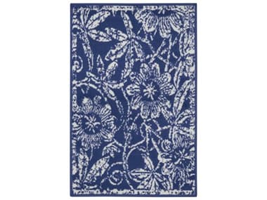 Nourison Whimsicle Floral Area Rug NRWHS05NAVY