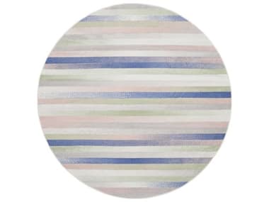 Nourison Whimsicle Ivory/Multicolor Round Area Rug NRWHS12IVMTCROU
