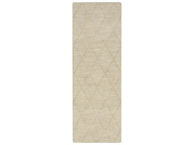 Nourison Wool Haven Geometric Runner Area Rug NRWOH01BEIGERUN