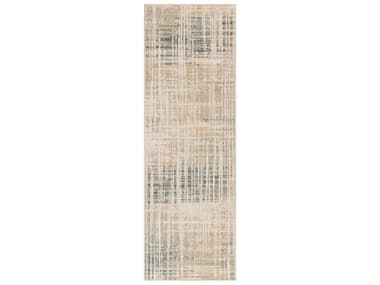 Nourison Washable Decor Abstract Runner Area Rug NRWSD07BGEBLRUN