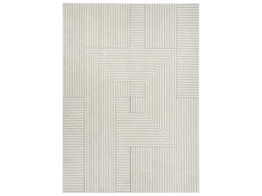 Nourison Washable Decor Geometric Area Rug NRWSD11CRMBL