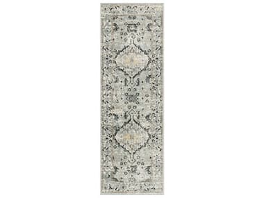 Nourison Washable Decor Bordered Runner Area Rug NRWSD12BLTAURUN