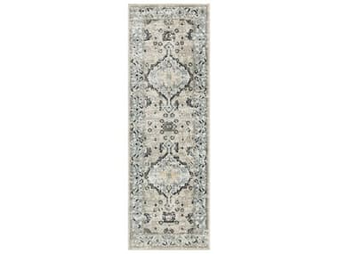 Nourison Washable Decor Bordered Runner Area Rug NRWSD12TAUBLRUN