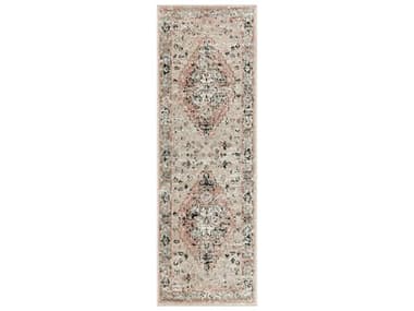 Nourison Washable Decor Bordered Runner Area Rug NRWSD13PEACHRUN