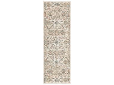 Nourison Washable Decor Floral Runner Area Rug NRWSD14BEIGERUN