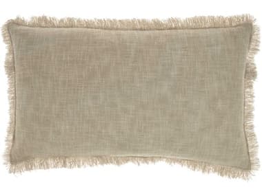 Nourison Nicole Curtis Pillow Taupe Pillow NRZH017TAUPE