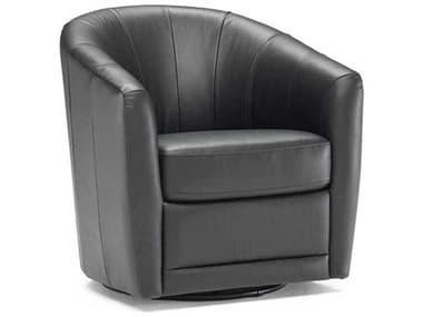Natuzzi Editions Giada Swivel 32&quot; Leather Accent Chair NTZB596066