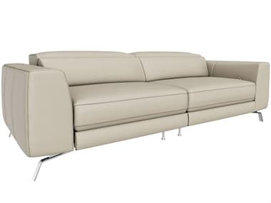 Natuzzi Editions Pensiero 93" Leather Upholstered Sofa NTZB795009