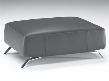 Natuzzi Editions Pensiero 40" Leather Upholstered Ottoman NTZB795100