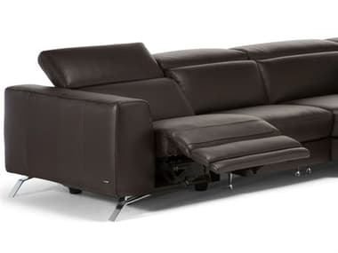 Natuzzi Editions Pensiero 65" Leather Upholstered Electric Reclining Loveseat NTZB795182