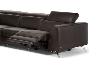 Natuzzi Editions Pensiero 65" Leather Upholstered Electric Reclining Loveseat NTZB795183