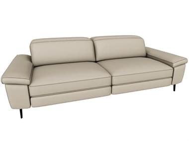 Natuzzi Editions Coro Loveseat and a Half Double Power Recliner NTZC217F36