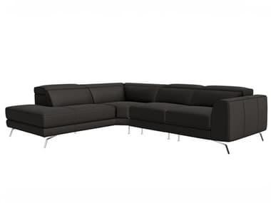 Natuzzi Editions Pensiero Black Upholstered Sectional Sofa NTZPENSIEROSEC2