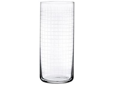 NUDE Finesse Grid Long Drink Glass Set of 4 NUD640111081353