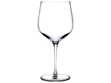 NUDE Refine Clear Burgundy Glass Set of 2 NUD670931080826