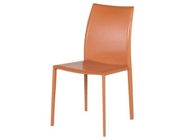 Nuevo Sienna Ochre Leather Dining Chair NUEHGAR241