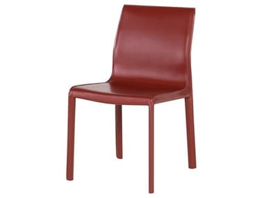 Nuevo Colter Bordeaux Leather Dining Chair NUEHGAR367